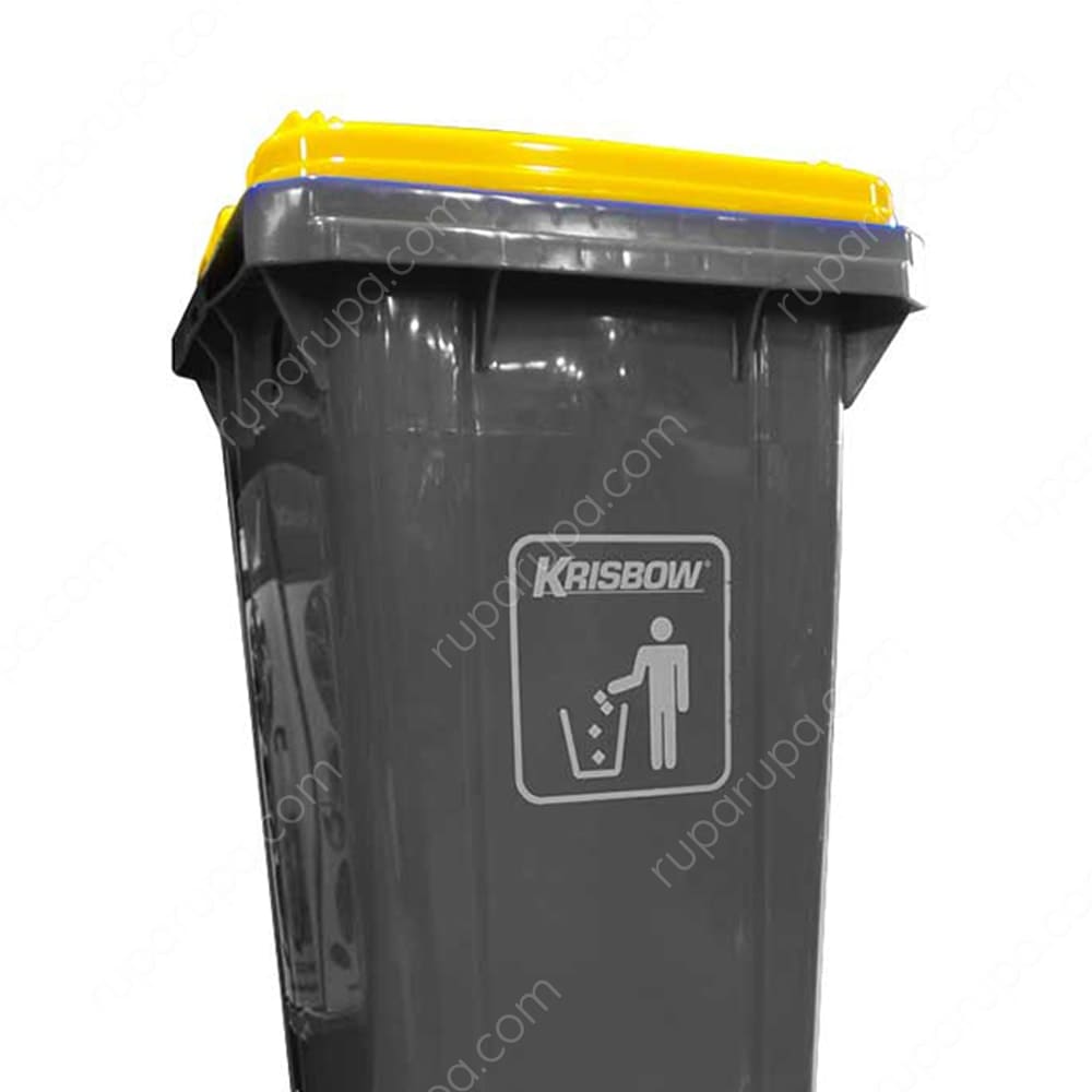 Jual Krisbow 240 Ltr Tempat Sampah Plastik Outdoor Pedal Tutup Abu Abu Terbaru Ruparupa 6021