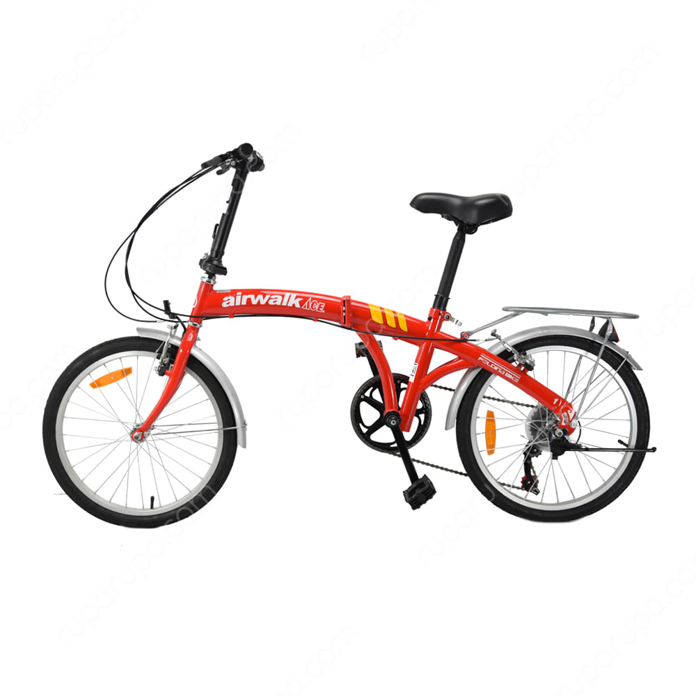 Jual Airwalk Expresso Sepeda Lipat 20 Inci 6 Speed Merah 