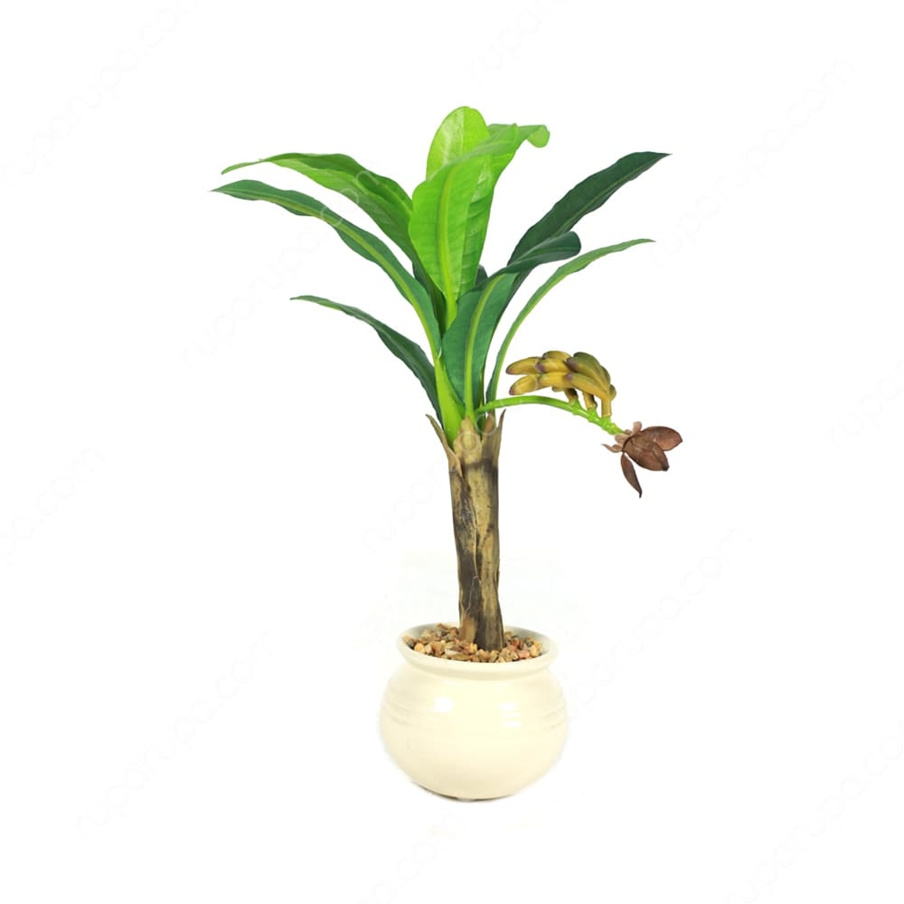 Jual Tanaman Artifisial Pohon Pisang Bonsai Dengan  Pot 28 