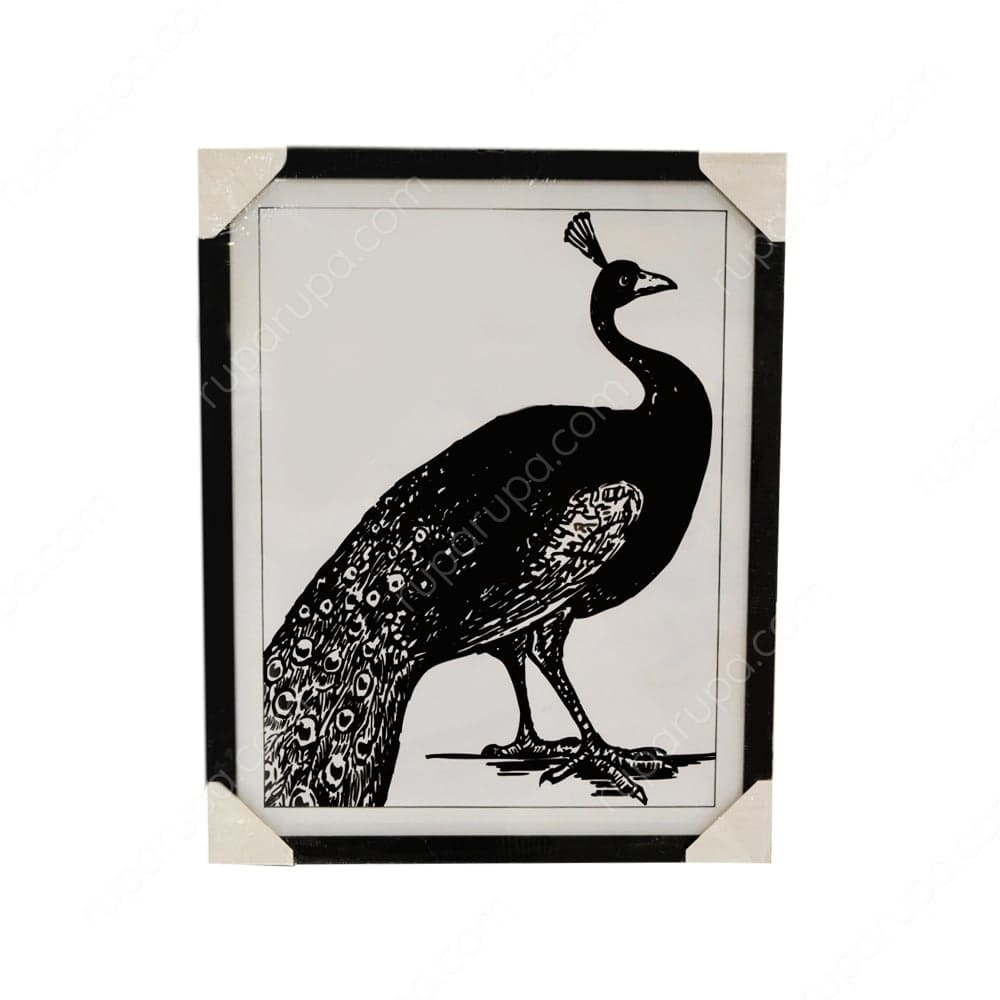 Jual Hiasan Dinding Gambar Burung Merak 40 X 50 Cm Terbaik Informa