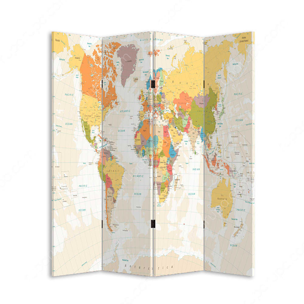 Jual Partisi World Map 180 X 161 X 2 5 Cm Terbaru Ruparupa