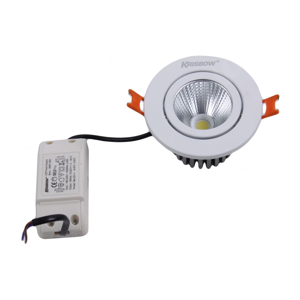 Jual Krisbow  Lampu  Downlight Led  Adj 7 W  5000 K Cool 