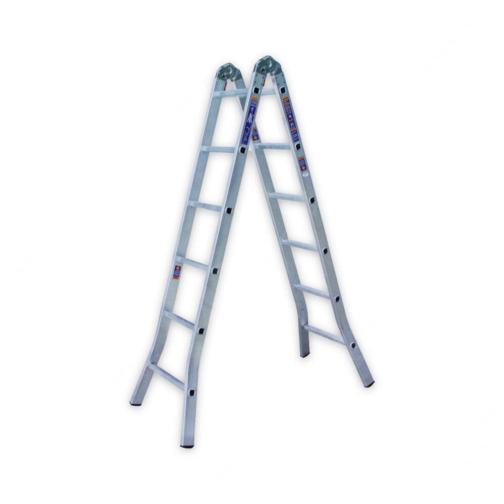 Jual Krisbow Tangga Lipat Aluminium Two Joint 6 Step