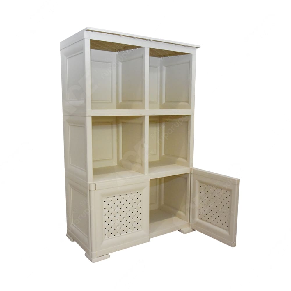 Jual Tontarelli Lemari Rak Plastik 3 Tingkat Putih Gading Original Ace