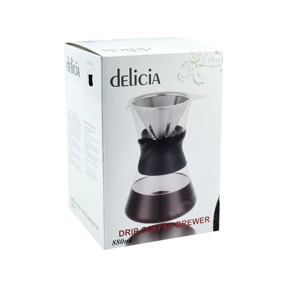 Jual Delicia 880 Ml Coffee Maker Manual Brew Hitam Original Ace