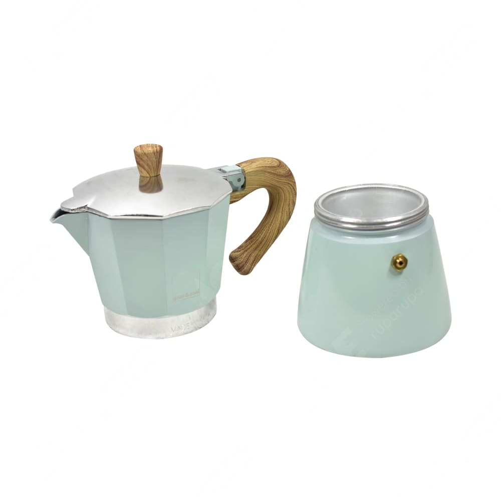 Jual Gnali Zani Moka Coffee Maker 6 Cup Biru Original ACE