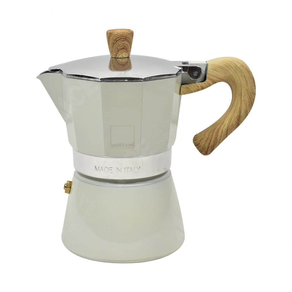 Jual Gnali Zani Moka Coffee Maker 3 Cup Krem Original ACE