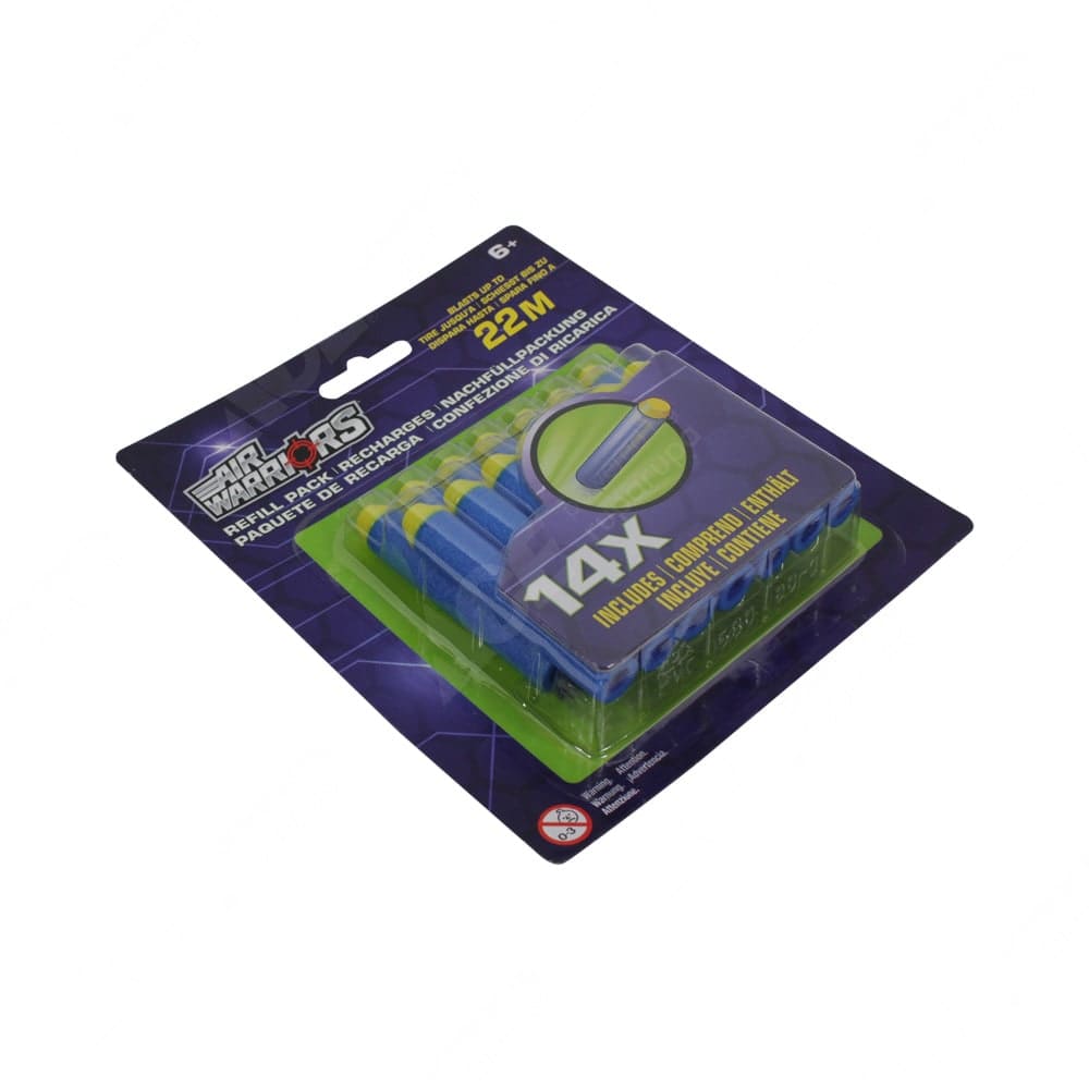 air warriors set refill peluru busa 14 pcs