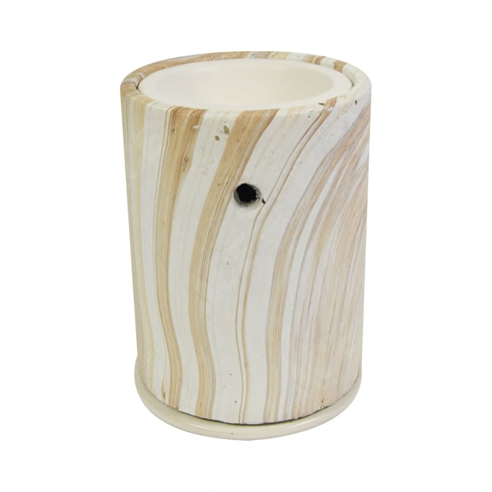 arthome tungku aromaterapi marble texture krem
