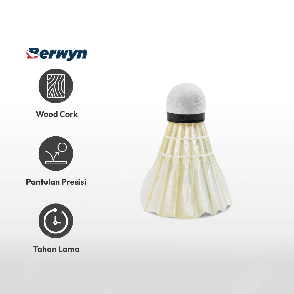 Jual Kok Badminton Wood Cork Original ACE