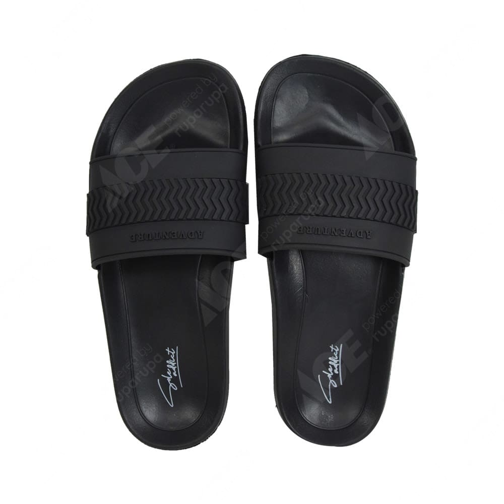 Jual Sole Addict Ukuran  44 45 Sandal  Pria Pvc Stripe Hitam 