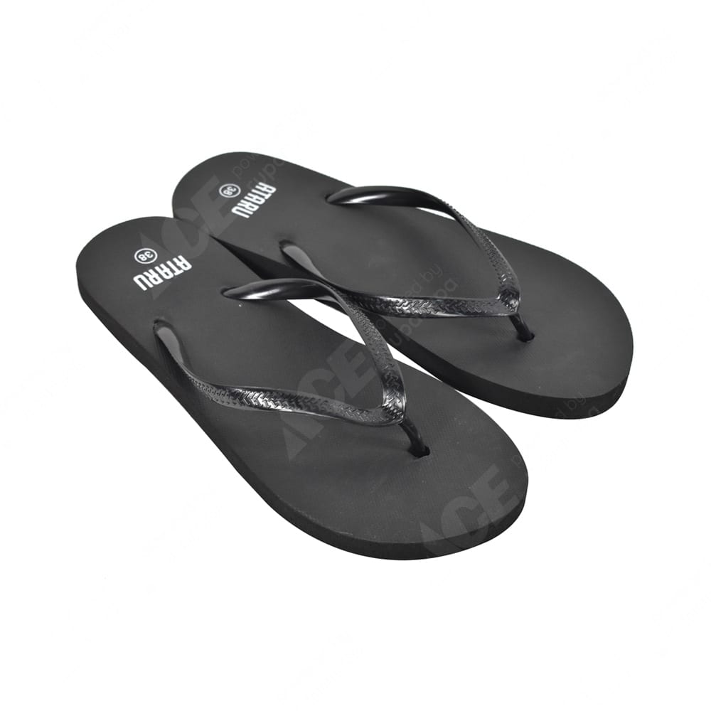 Jual Ataru Ukuran  38 Sandal  Jepit  Flip Flop Simple Hitam 