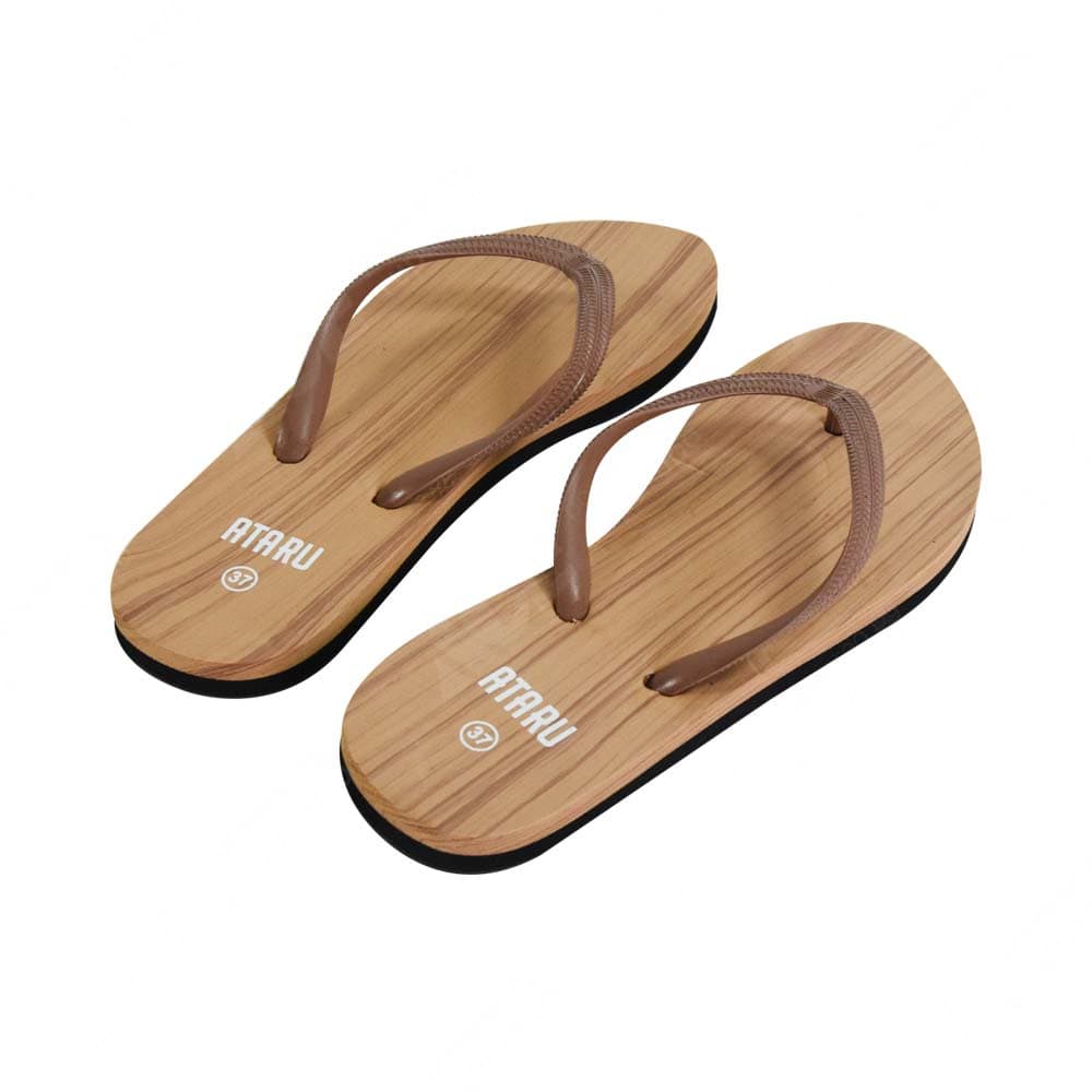 Jual Ataru Ukuran  38 Sandal  Jepit  Flip Flop Motif Kayu 