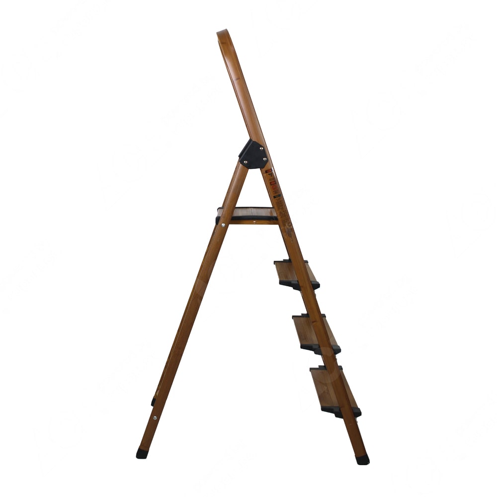 Jual Krisbow Tangga Lipat Aluminium 4 Wide Step Motif Kayu