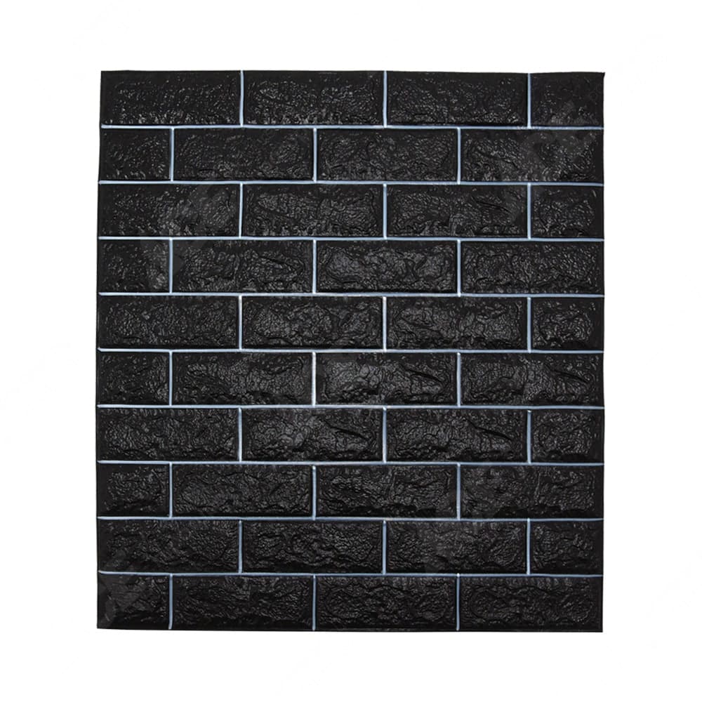 Arthome Wallbrick Wallpaper 3d Hitam Putih