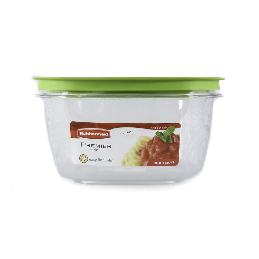 Rubbermaid Premier Easy Find Lids 14-Cup/3.3L Food Storage Container, Grey  