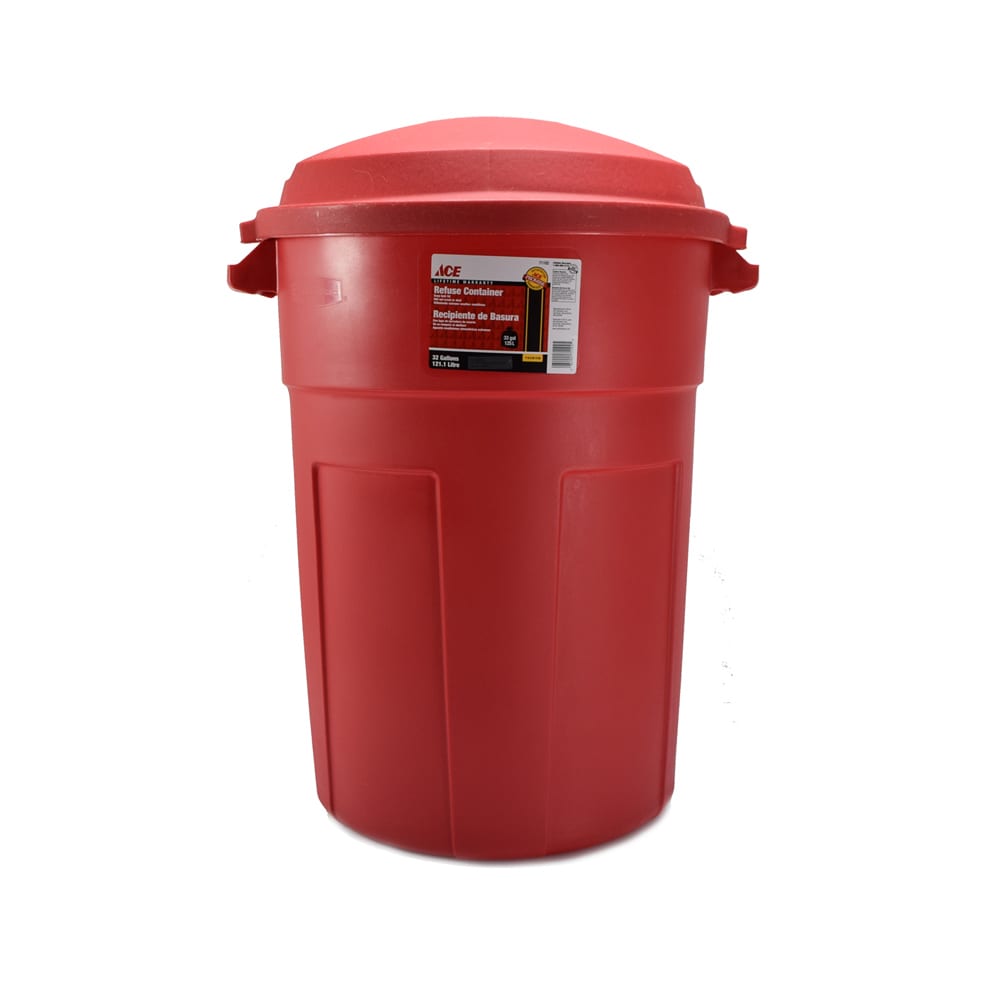 Jual Ace  32 Gl Tempat  Sampah  Plastik Outdoor Merah Terbaru 