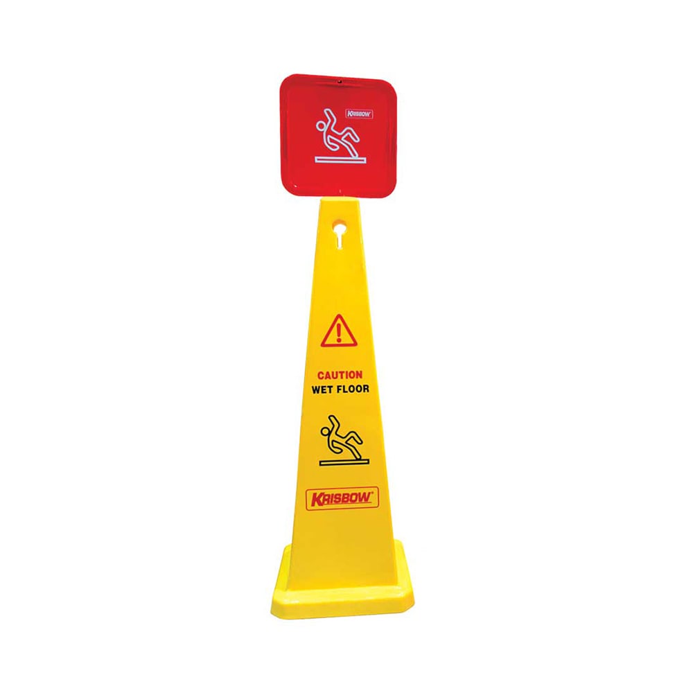 Jual Krisbow Floor Sign Cone Caution Wet Floor Terbaru Ruparupa