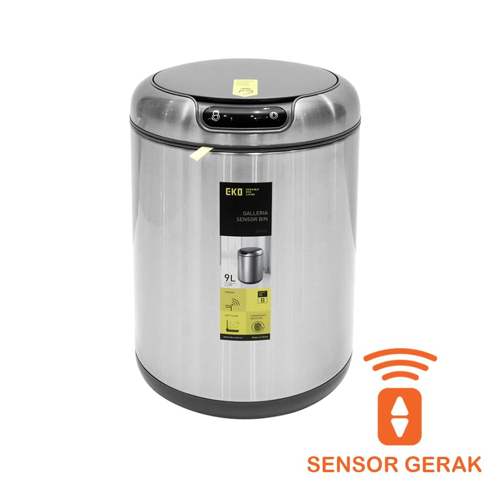 Jual Eko 9 Ltr Galleria Tempat Sampah Stainless Sensor 