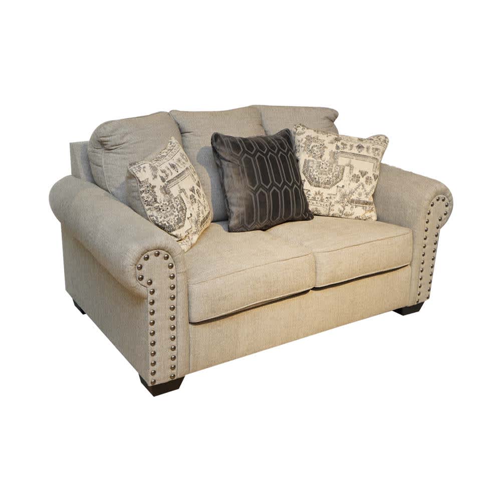 Jual Ashley Zarina Sofa Fabric 2 Dudukan Cokelat Muda Terbaik Informa