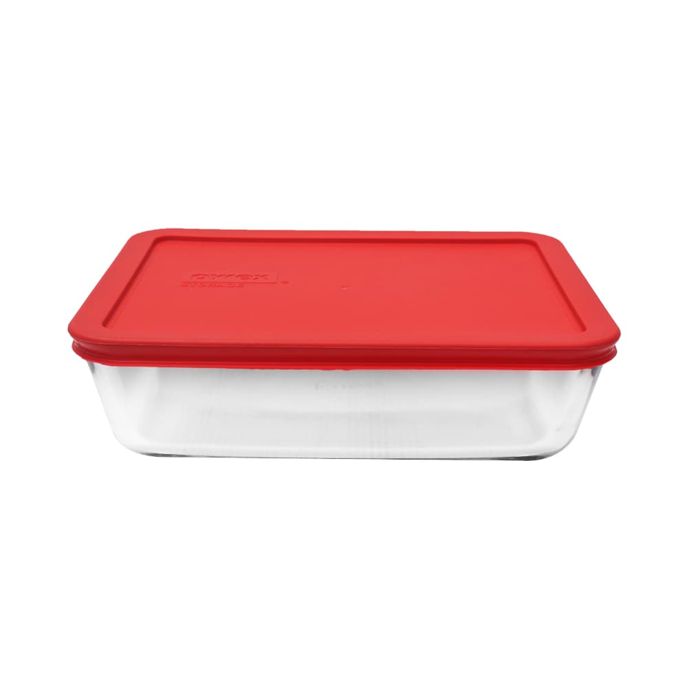 Jual Pyrex 1 4 Ltr Simply Store Wadah Makanan Merah Terbaru Ruparupa 8675