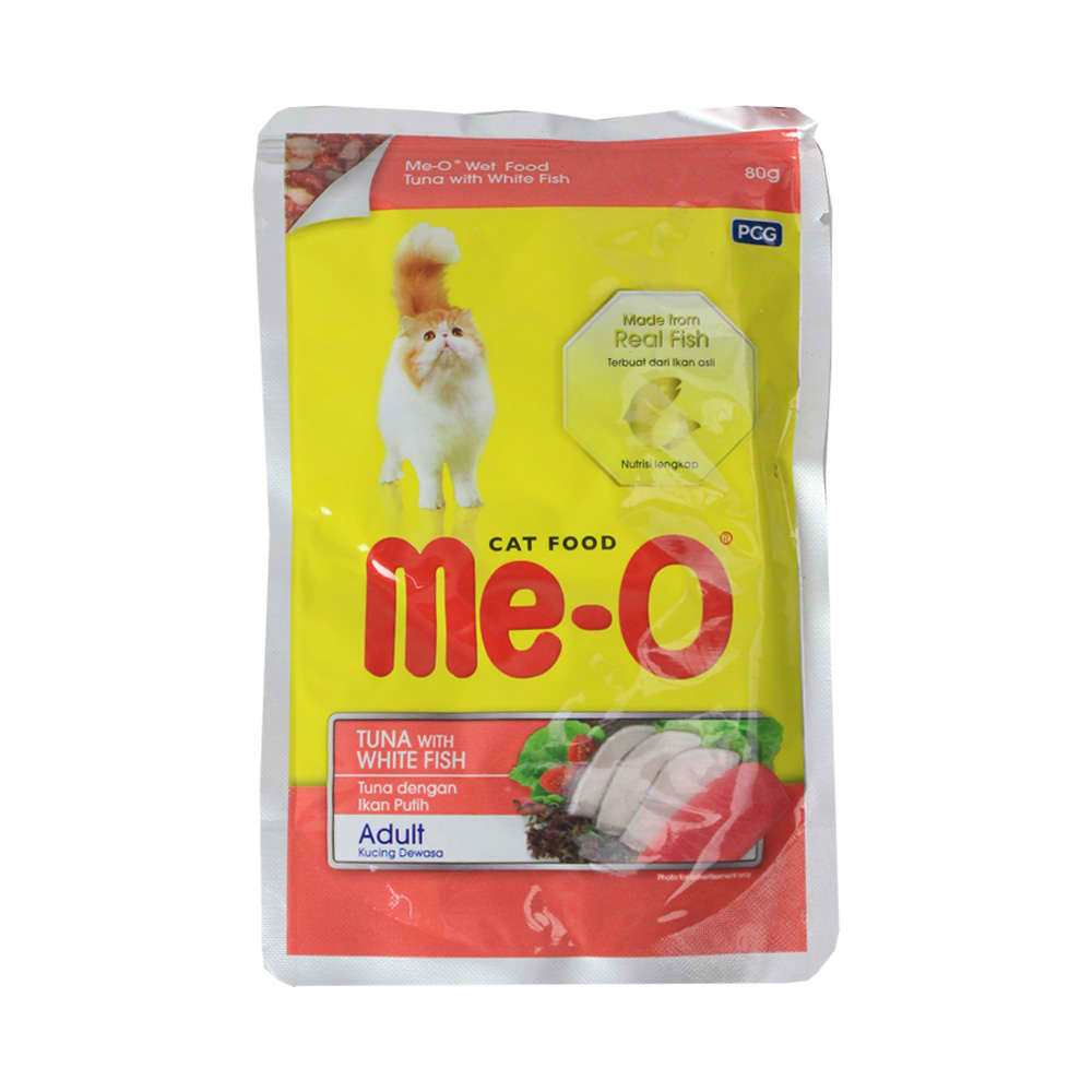 Jual Me O 80 Gr Makanan Kucing Tuna White Fish Pouch Terbaru Ruparupa