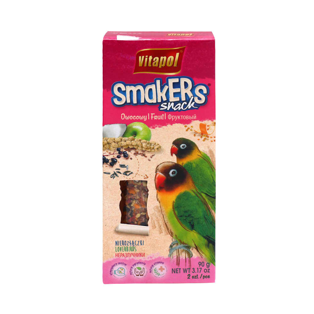 Jual Vitapol 90 Gr Smakers Snack Burung Lovebird Fruit Terbaru Ruparupa