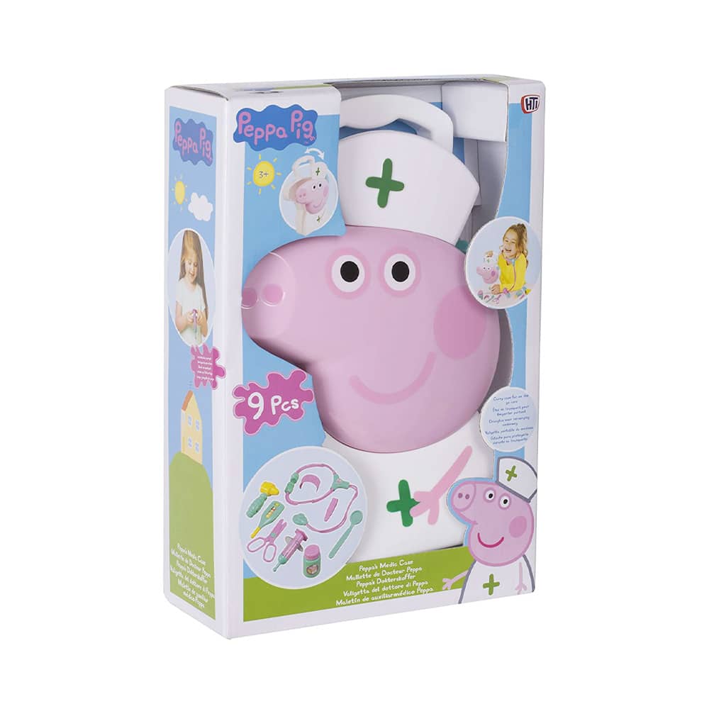 Genie’s Toy Bus Peppa Pig Medic Case Playset with Doctor Accessories