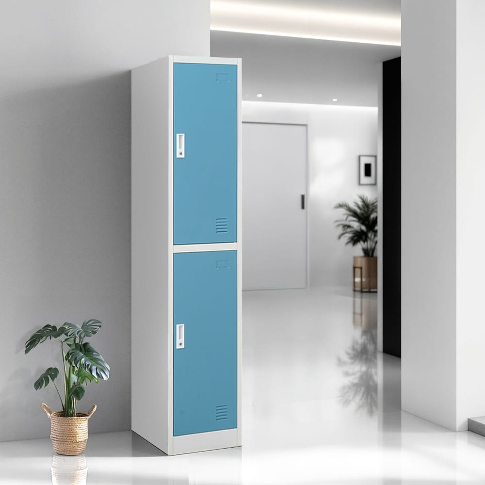 Jual Informa Loker 2 Pintu Putih Biru Terbaru | Ruparupa