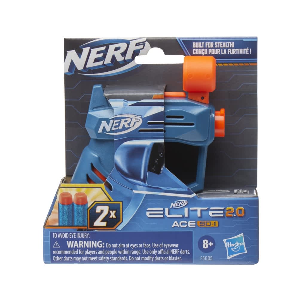 Nerf Elite Pistola Double Punch Lanzador Motorizado Con 50 Dardos  Nerf Gun