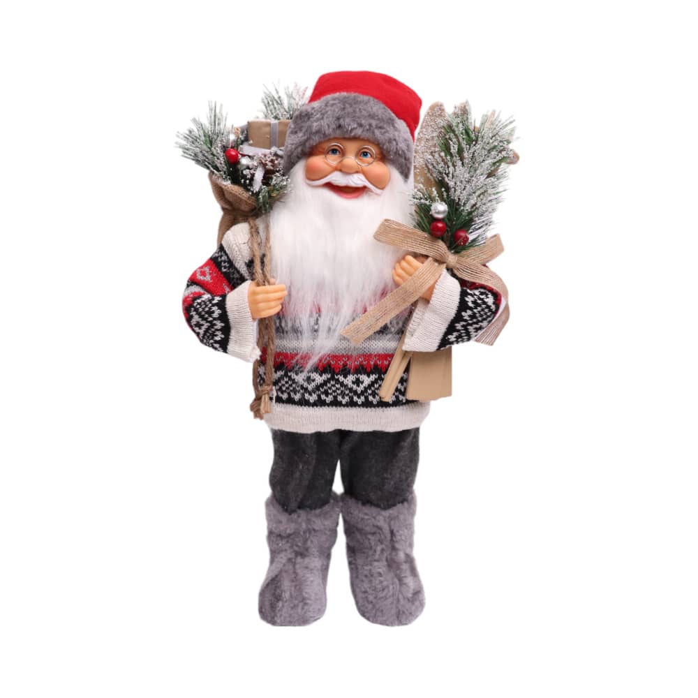 Jual Noelle 40 Cm Miniatur Dekorasi Natal Christmas Santa Standing Stripes Terbaru Ruparupa 9094