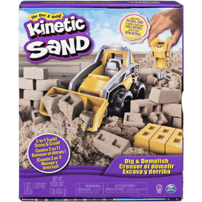 Demolish Playset Kinetic Sand Dig Demolish Construction Site