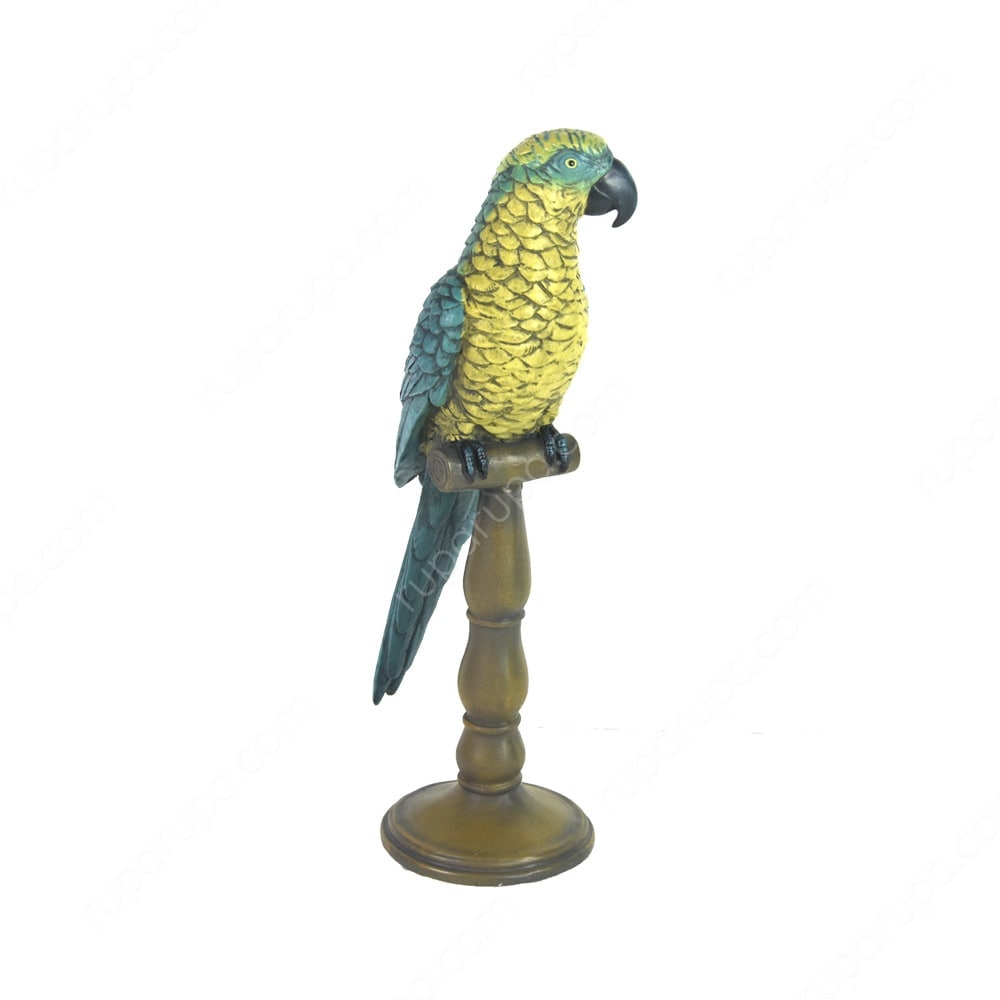 Jual Miniatur Dekorasi Burung Beo 16 X 43 Cm Biru Kuning Ruparupa