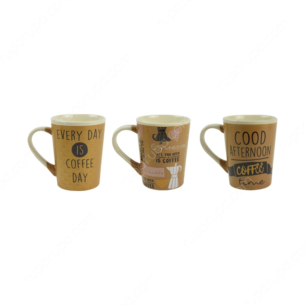 Jual Delizioso Set Mug Afternoon Coffee 3 Pcs Ruparupa