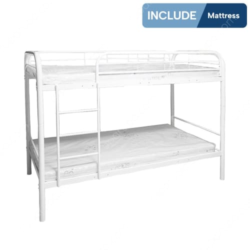 WESLEY BUNKBED 100X200 CM WHITE SET (S/2)