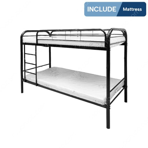 WESLEY BUNKBED 100X200 CM BLACK SET (S/2)