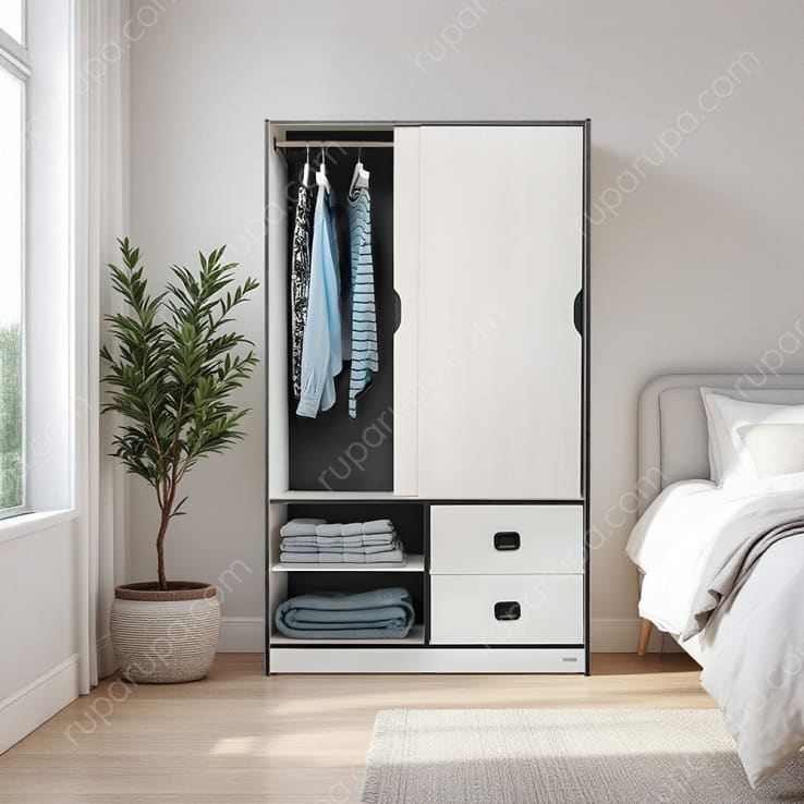PARLA WARDROBE SLIDING DOORS GREY (U/2)