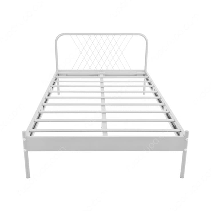 LYON BED 100X200 CM SET WHITE-CRM (S/2)