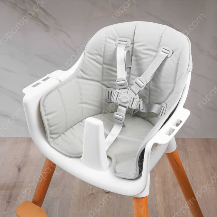 SHAWN BABY HIGH CHAIR WHITE GREY