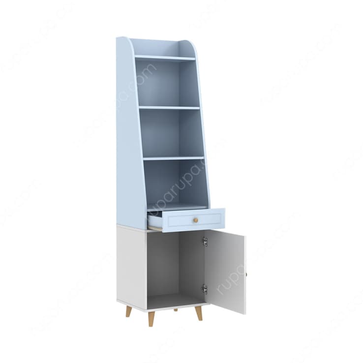 PRESLEY BOOKCASE AIRY BLUE