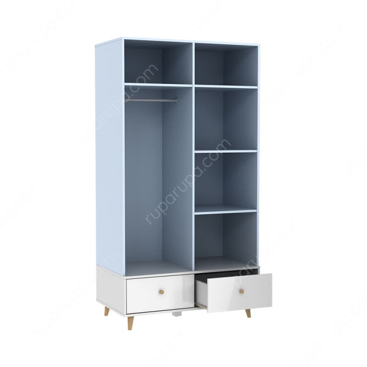 PRESLEY 2 DOORS WARDROBE AIRY BLUE (U/2)