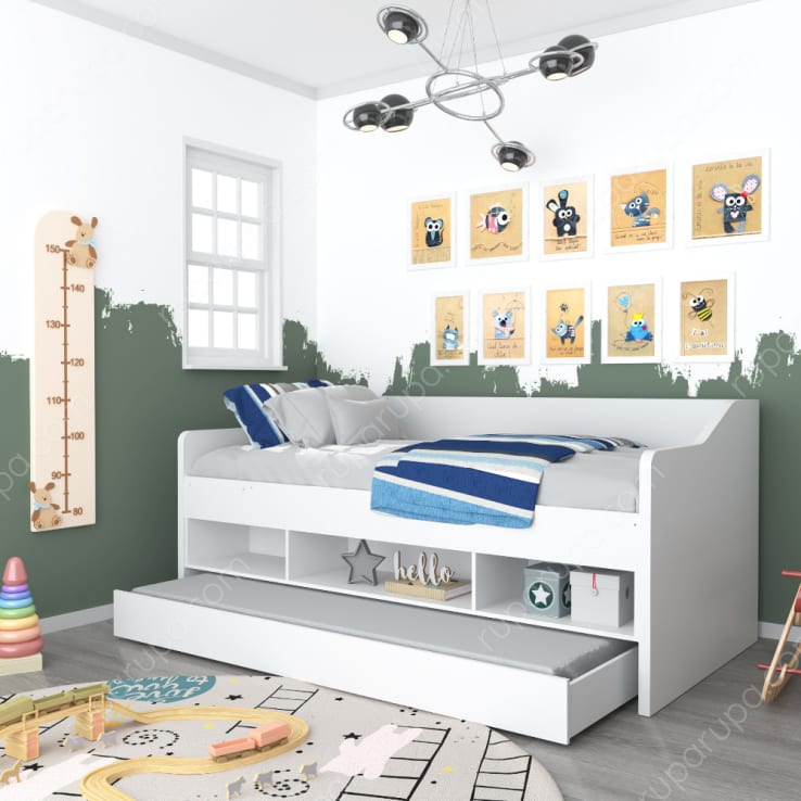 SYDNEY BED 100+TRUNDLE+STORAGE SET (S/4)