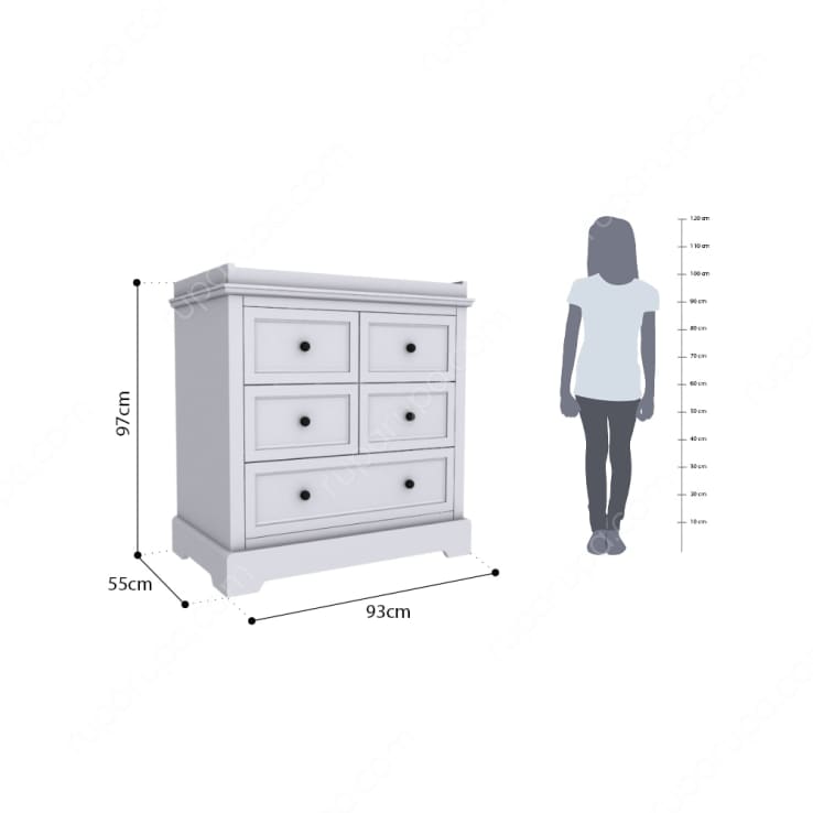 MALORY CHANGING TABLE WHITE (S/2)