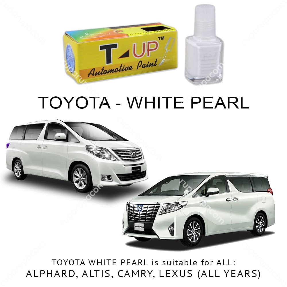 Jual T Up Cat Oles Penghilang Goresan Toyota White Pearl Crystal