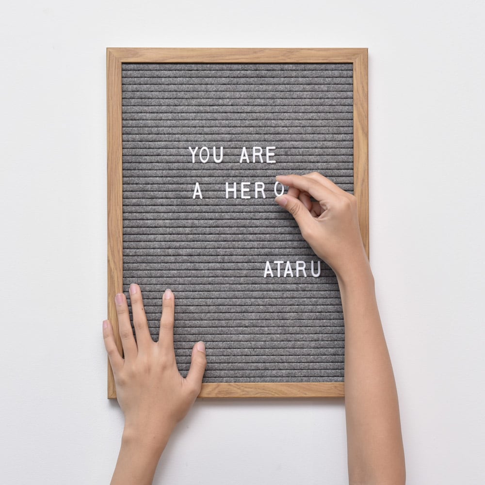 Jual Ataru Letter Board 30 X 40 Hitam Terbaru Ruparupa