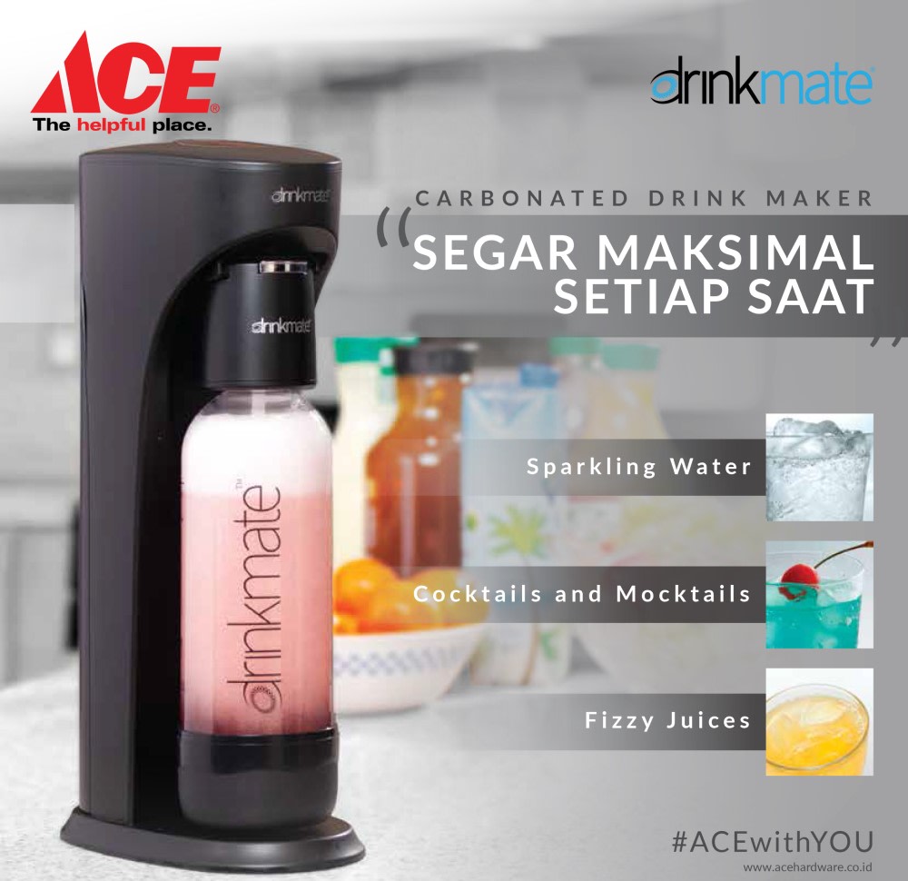 Jual Drinkmate Soda Maker 1 Ltr Hitam Terbaru Ruparupa