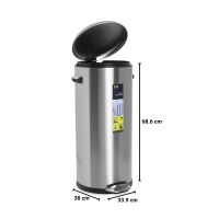 Gambar Eko 30 Ltr Tempat Sampah Stainless Belle Deluxe