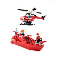 Gambar Emco Fire Boat And Helicopter