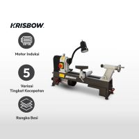 Gambar Krisbow 30.4x45.7 Cm Mesin Bubut Mini 600 Watt 1ph