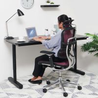 Gambar Ergohuman Kursi Kantor Ergonomis Sandaran Tinggi - Merah